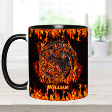 Load image into Gallery viewer, Personalized Fire &amp; Blood Game Accent Mug Custom Name Gift
