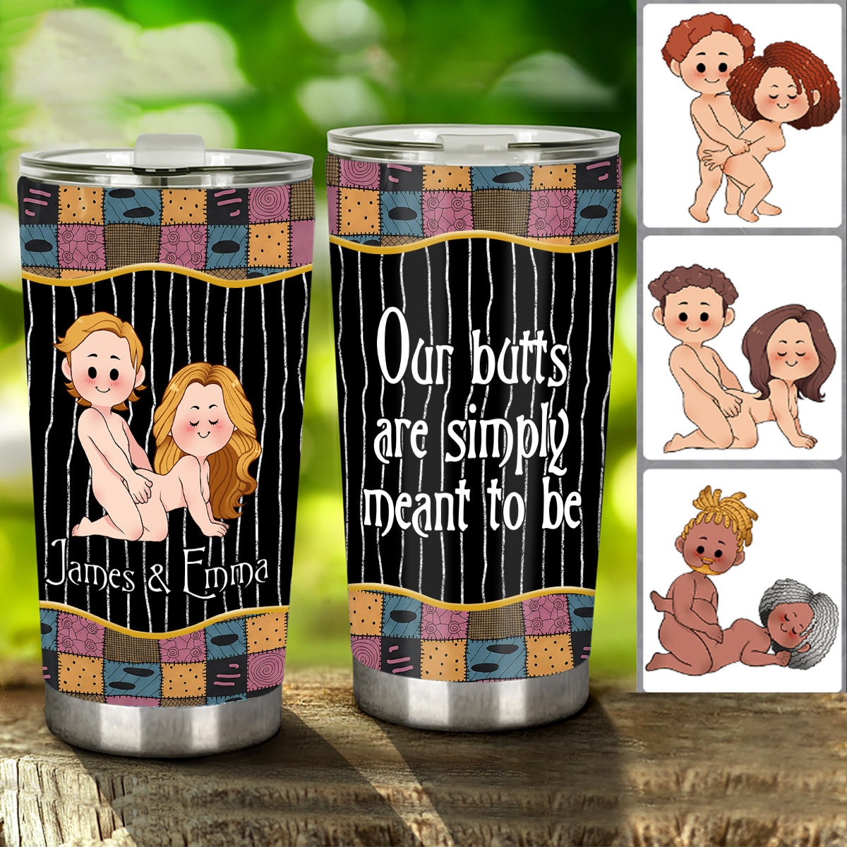 Personalized Nightmare Tumbler Custom Name Couple Gift