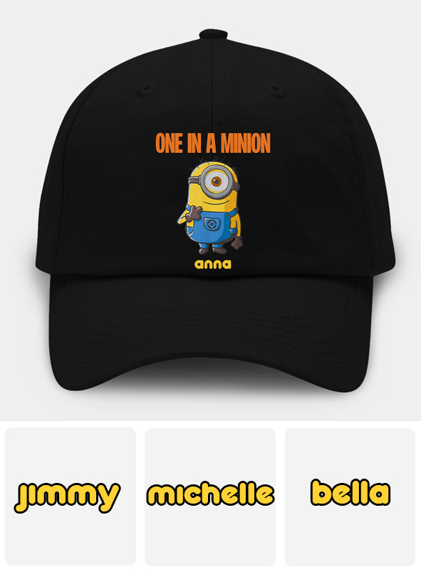 Personalized One In A Minion Embroidered Cap Gift for Kids