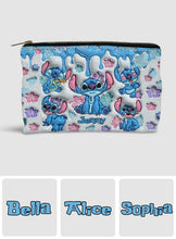 Load image into Gallery viewer, Personalized Ohana Pouch with Cute Stitch Design for Her
