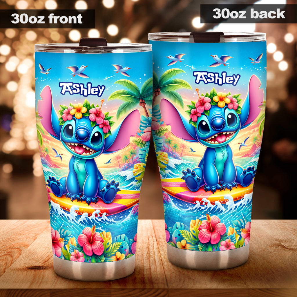 Personalized Ohana Tumbler Custom Name Summer Gift