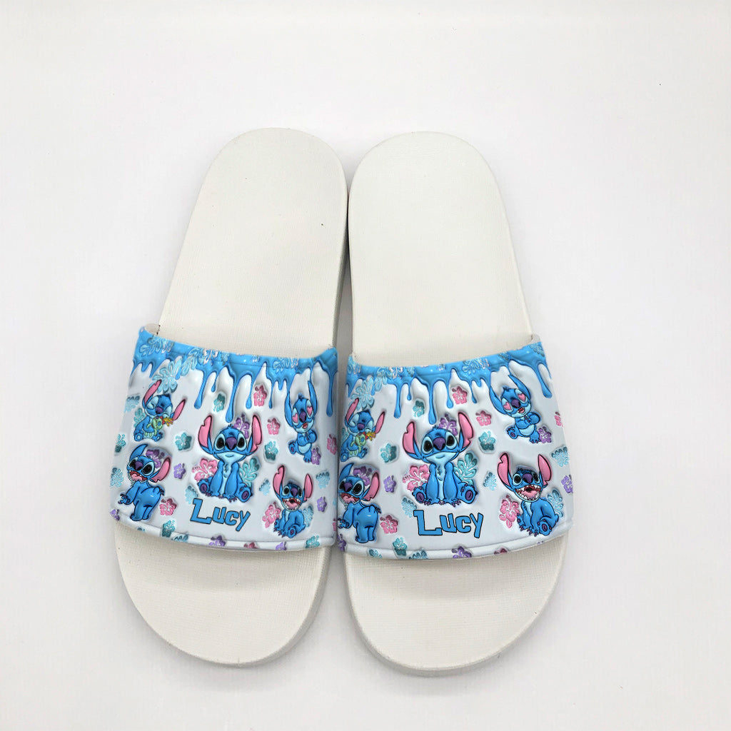 Personalized Ohana Slide Sandals Custom Name Gift for Family