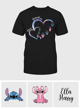 Load image into Gallery viewer, Personalized Grandma T-Shirt &amp; Hoodie with Ohana Design for Family Gifts

