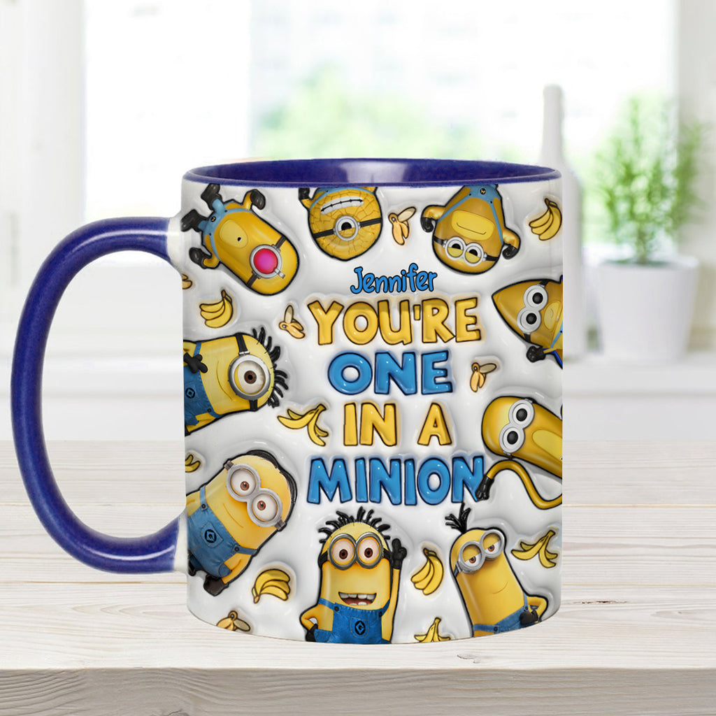 Personalized Minion Accent Mug Custom Name Gift for Birthday