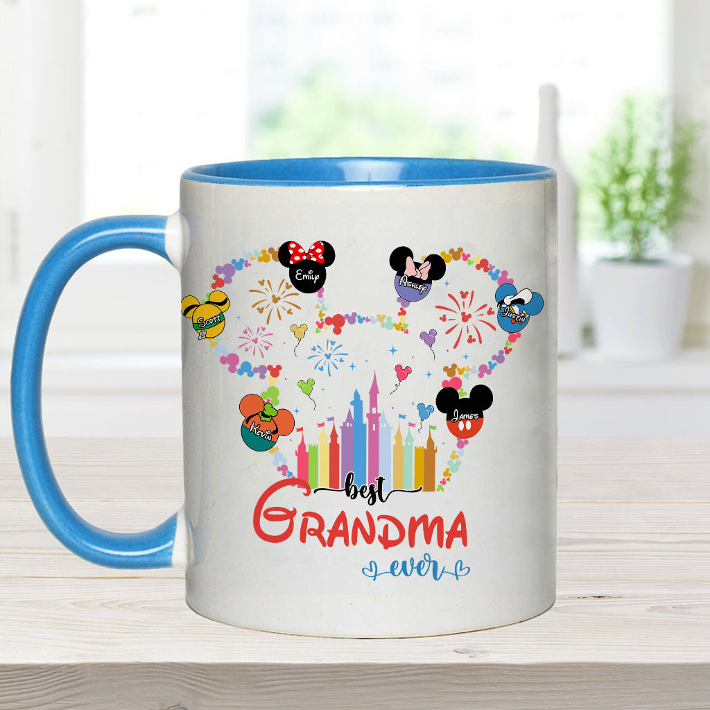 Personalized Grandma Accent Mug Custom Name Gift for Mother's Day