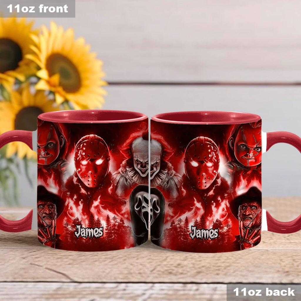 Personalized Horror Movie Accent Mug Custom Name Gift for Fans