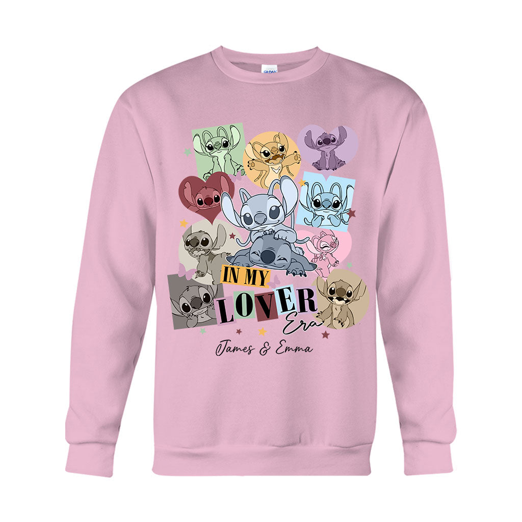 Personalized Couple T-shirt & Hoodie with Custom Names Gift for Her & Him