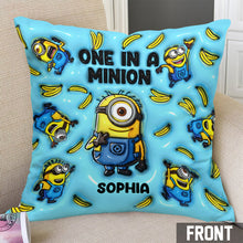 Load image into Gallery viewer, Personalized Minion Throw Pillow Custom Name Gift
