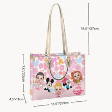 Load image into Gallery viewer, Personalized Leather Handbag Best Grandma Gift with Kids' Faces
