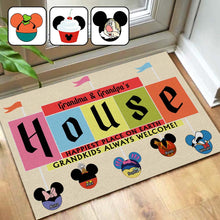 Load image into Gallery viewer, Personalized Doormat for Grandparents Custom Name Welcome Gift
