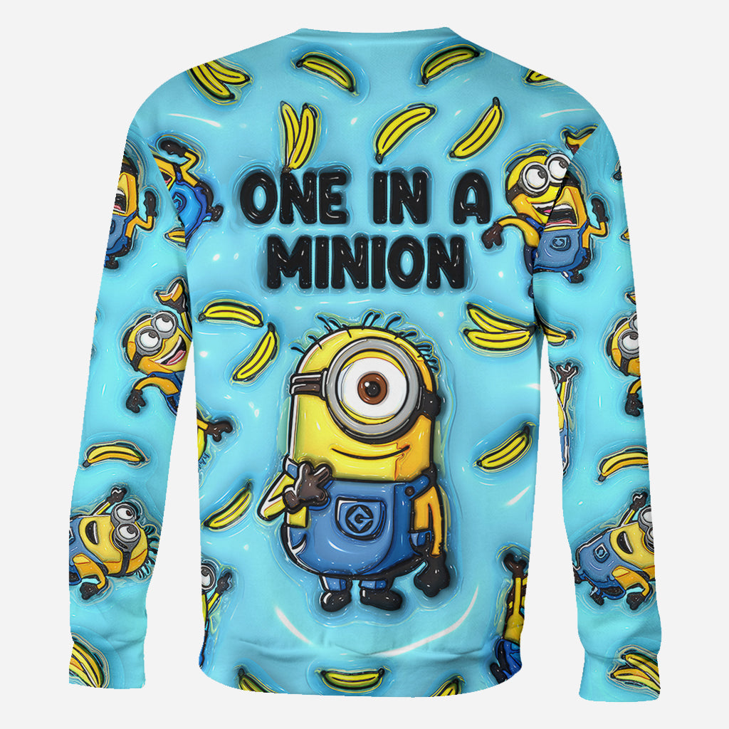 Personalized Minion All Over Shirt Custom Name Birthday Gift