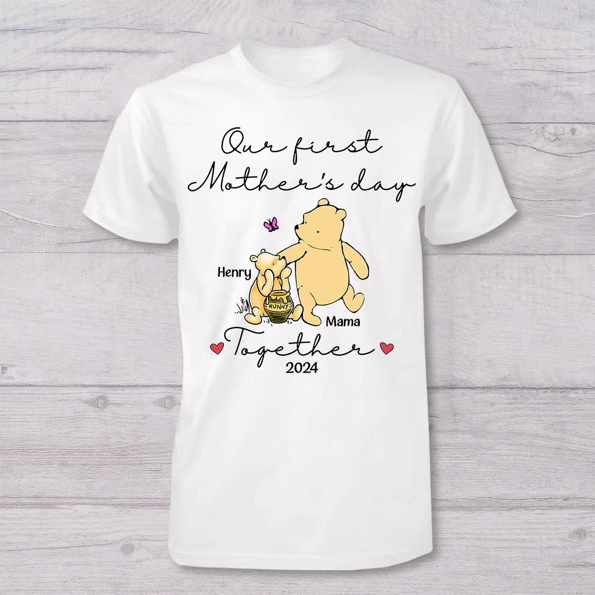 Personalized Mouse T-shirt and Baby Onesie for First Mother's Day Gift