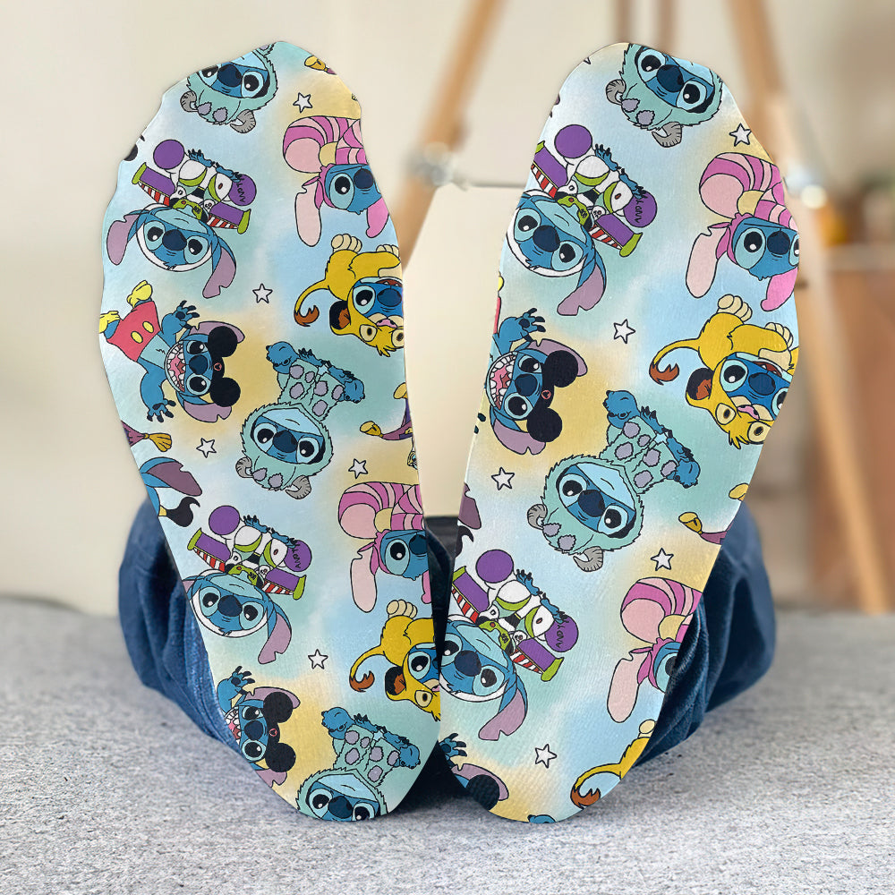 Personalized Cute Monsters Socks Custom Name Gift for Kids