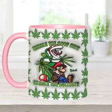 Load image into Gallery viewer, Personalized Weed Accent Mug Inhale the Good Sh*t Gift
