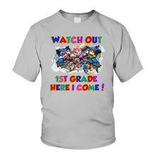 Load image into Gallery viewer, Personalized Kids T-Shirt with Watch Out Design for Back to School
