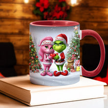 Load image into Gallery viewer, Personalized Merry Grinchmas Accent Mug Custom Name Gift for Christmas
