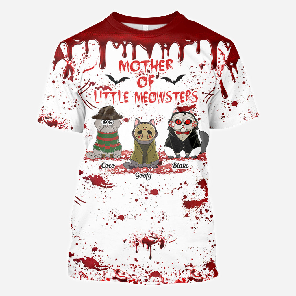 Personalized Cat Themed All-Over Print Shirt for Cat Lovers