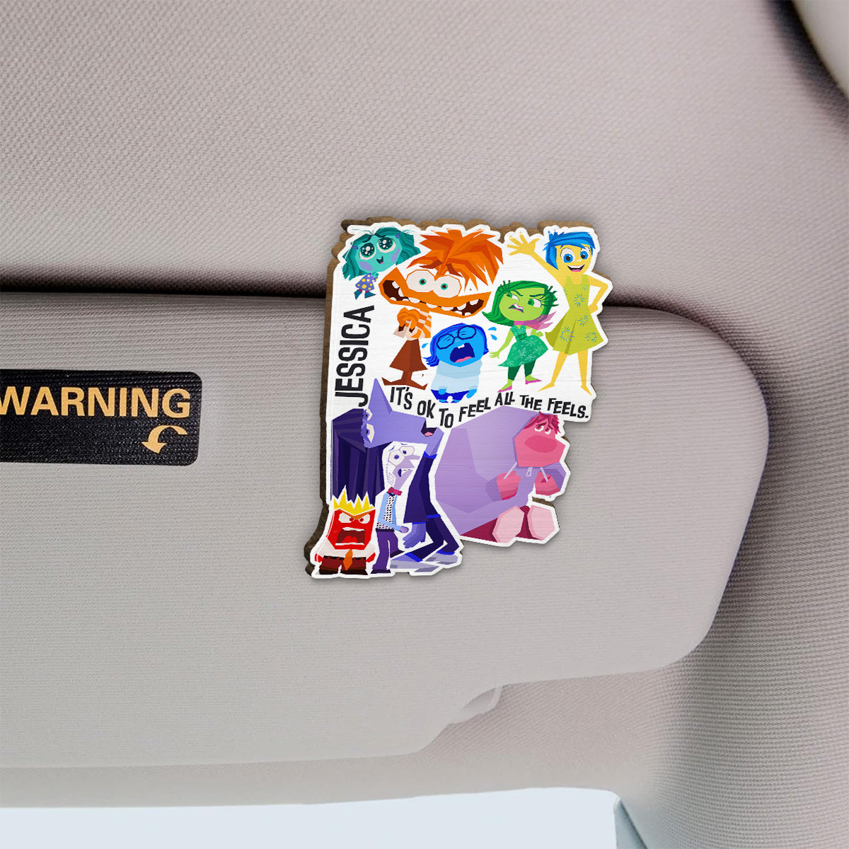 Personalized Car Visor Clip It's Ok To Feel All The Feels Gift