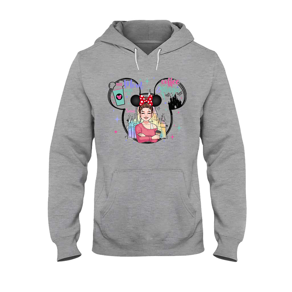 Personalized Coffee Magic Mouse T-shirt for Mom – Custom Name Gift