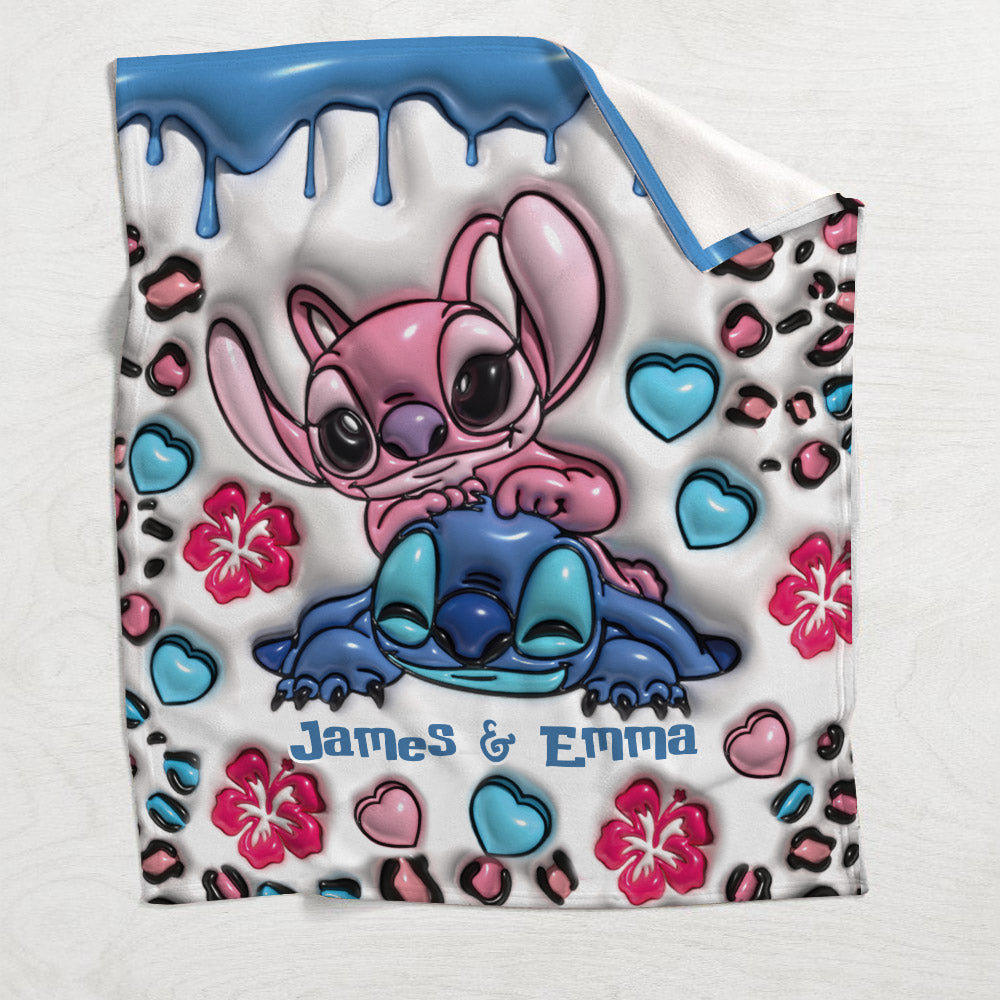 Personalized Double-Sided Flannel Ohana Blanket Gift