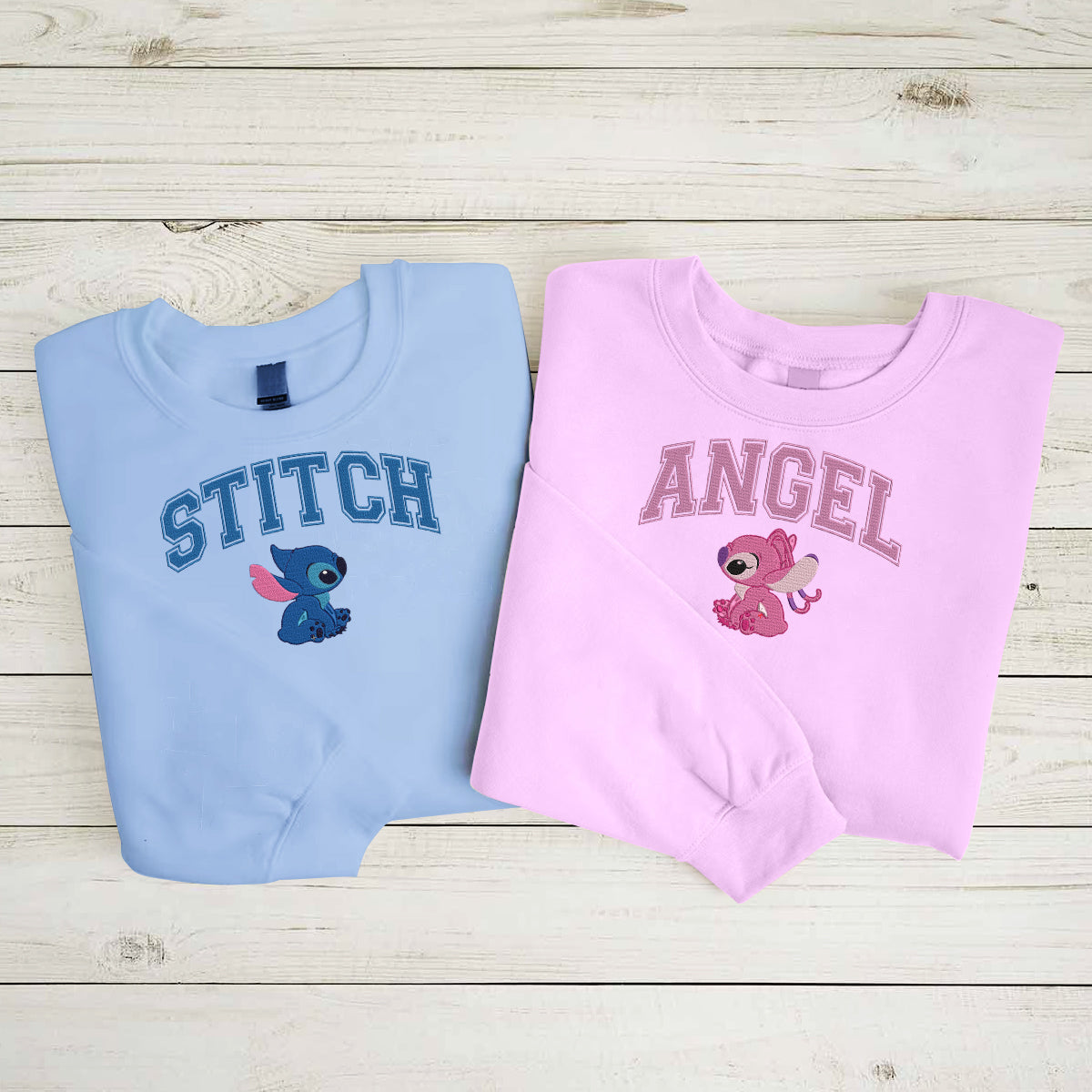 Personalized Ohana Embroidered Sweater Custom Gift for Couples
