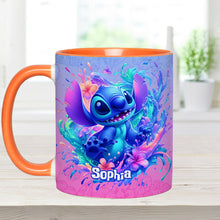 Load image into Gallery viewer, Personalized Ohana Accent Mug Custom Name Gift for Mom
