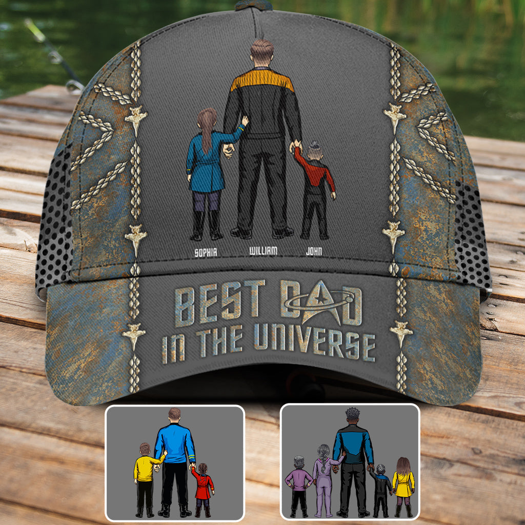 Personalized Classic Cap Best Dad In The Universe Gift Idea