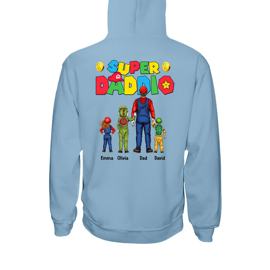 Personalized Super Daddio T-Shirt and Hoodie Gift for Dad