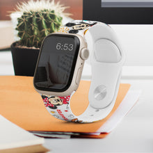 Load image into Gallery viewer, Personalized Puffy Mouse Ears Apple Watch Band Custom Name Gift

