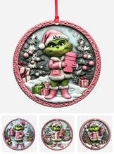 Load image into Gallery viewer, Personalized Grinch Christmas Ornament Custom Name Gift
