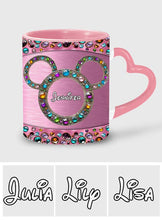 Load image into Gallery viewer, Personalized Heart Handle Mug Custom Name Gift for Mom
