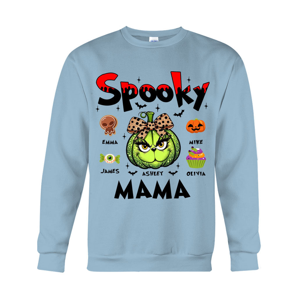 Personalized Spooky Mama T-shirt & Hoodie for Halloween Gift