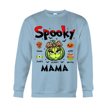 Load image into Gallery viewer, Personalized Spooky Mama T-shirt &amp; Hoodie for Halloween Gift
