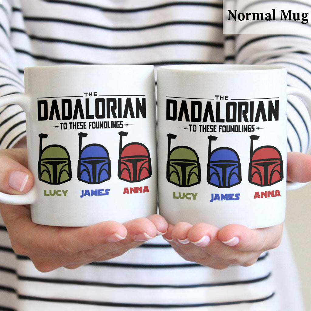 Personalized The Dadalorian Mug Custom Family Names Gift