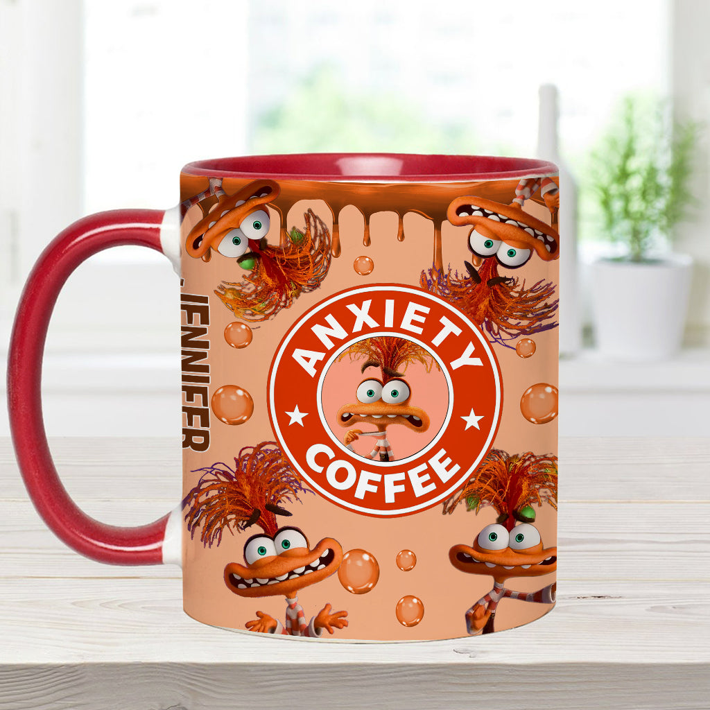 Personalized Accent Mug Custom Name Anxiety Coffee Gift