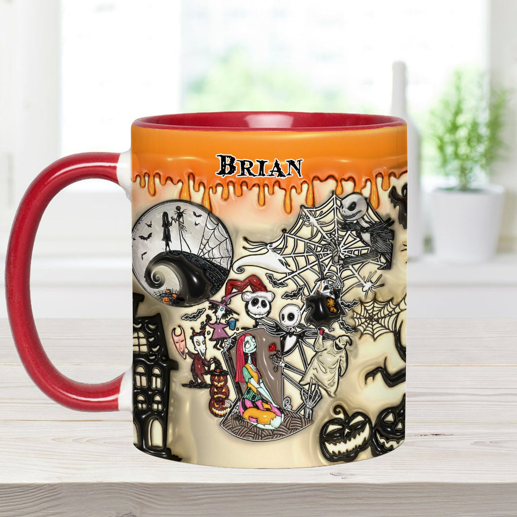 Personalized Halloween Accent Mug Custom Name Gift Idea
