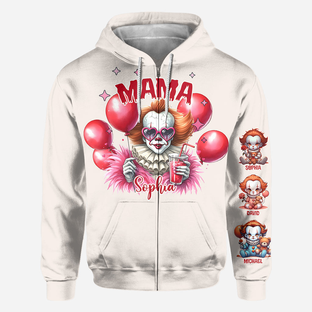 Personalized Scary Mama All Over Shirt Custom Name Gift