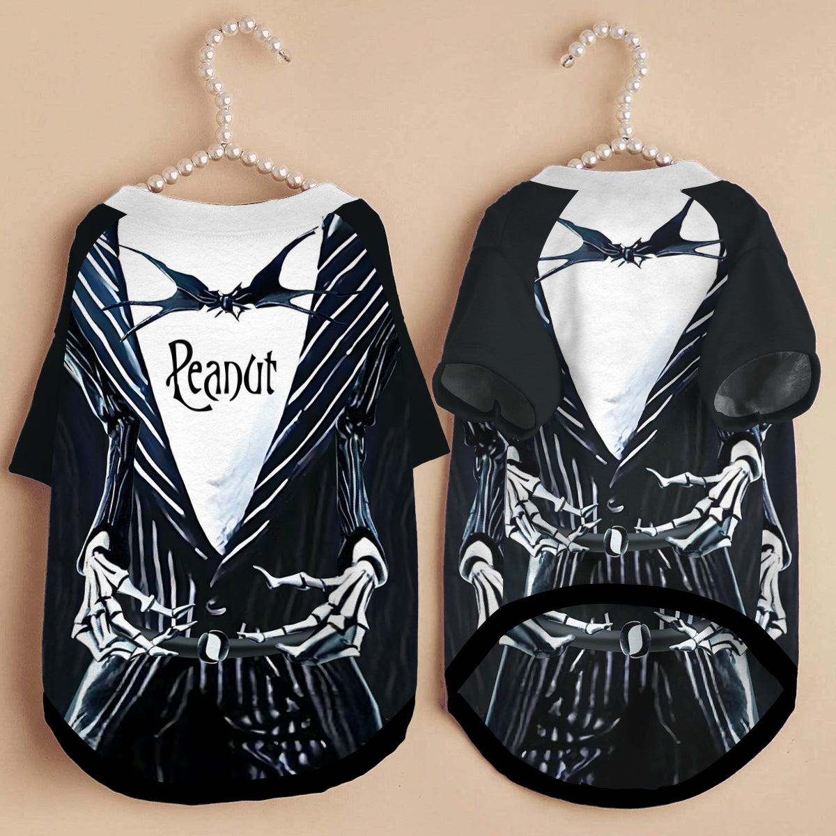 Personalized Skellington Dog Shirt Custom Pet Costume