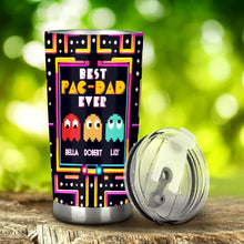 Load image into Gallery viewer, Personalized Best Pac-Dad Ever Tumbler Custom Name Gift for Dad
