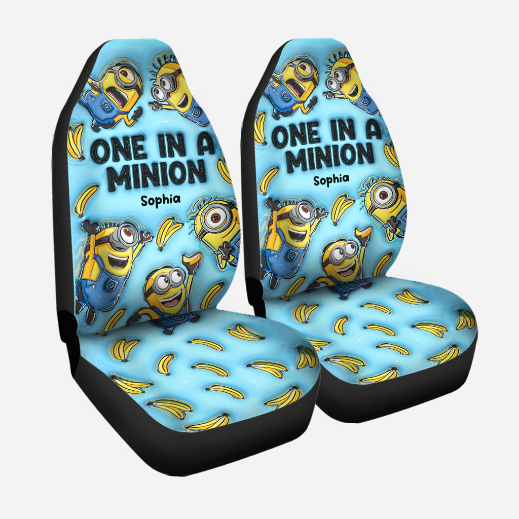 Personalized Minion Seat Covers Custom Name Gift for Kids
