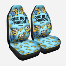 Load image into Gallery viewer, Personalized Minion Seat Covers Custom Name Gift for Kids
