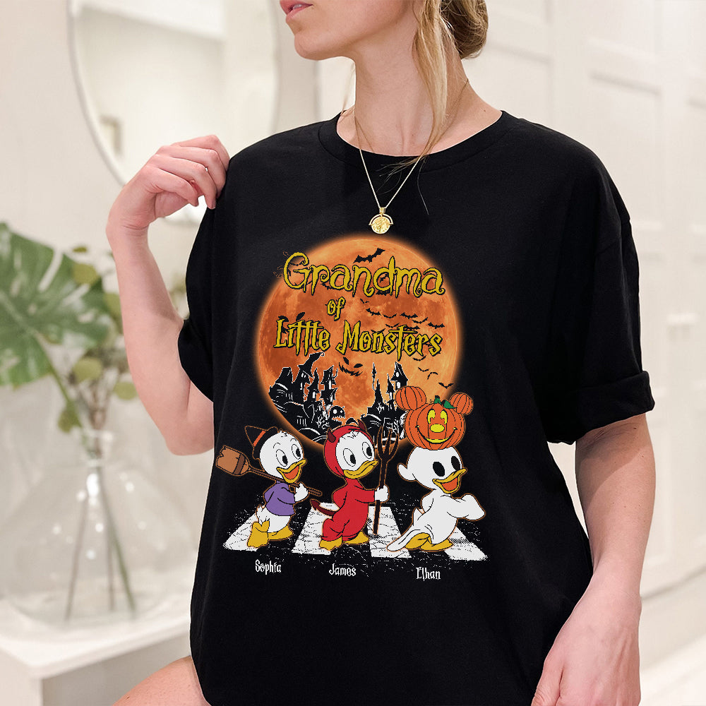 Personalized Grandma Of Little Monsters T-shirt & Hoodie for Halloween Gift
