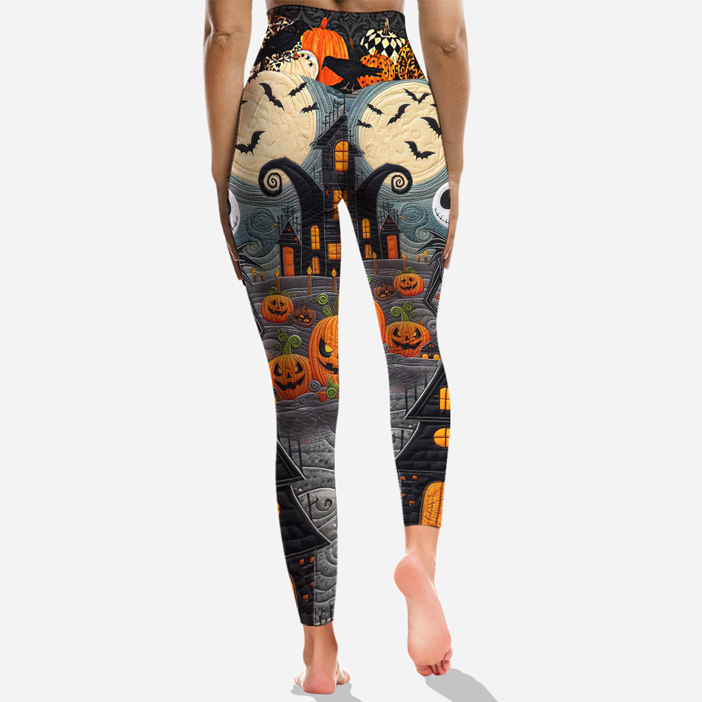 Personalized Halloween Hoodie & Leggings Set for Women | Custom Name Gift