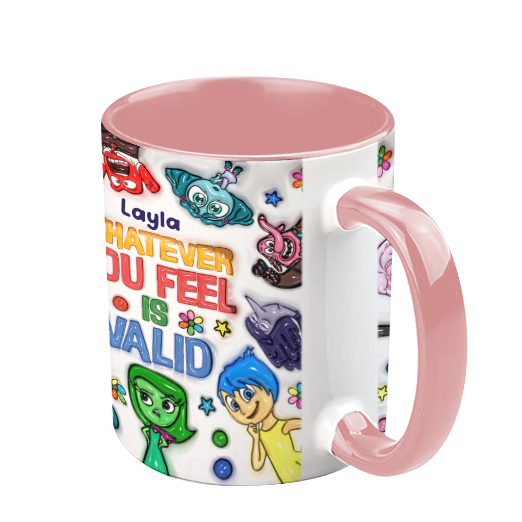 Personalized Accent Mug Whatever You Feel Valid Gift for Kids