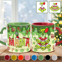 Load image into Gallery viewer, Personalized Heart Handle Mug Custom Name Gift for Mom
