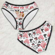 Load image into Gallery viewer, Personalized Lace Border Women's Briefs Custom Name Gift for Her
