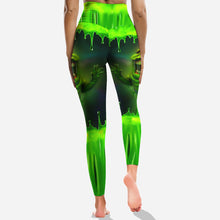 Load image into Gallery viewer, Personalized Green Ghost Hoodie and Leggings Set for Kids and Adults
