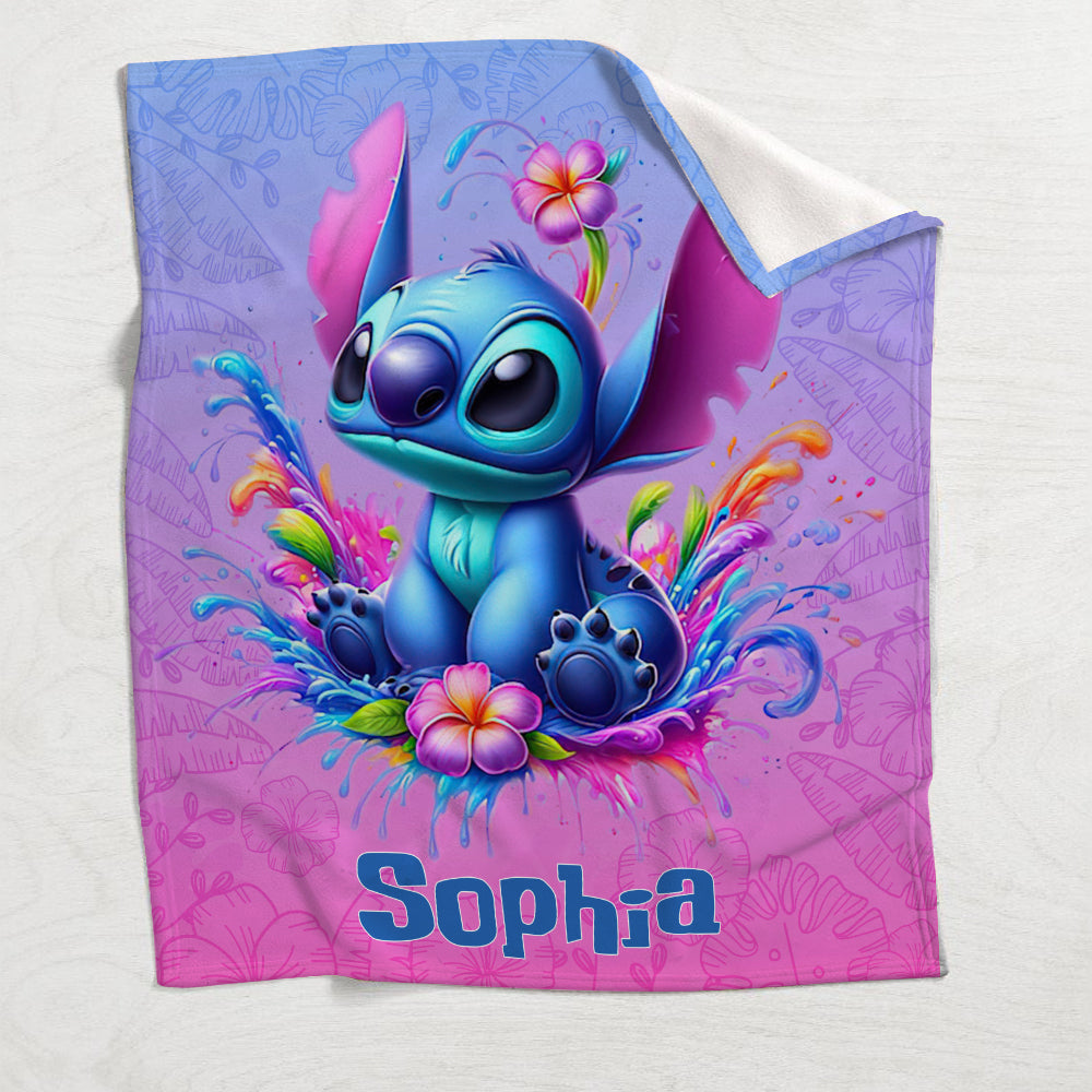 Personalized Ohana Blanket Custom Name Gift for Kids