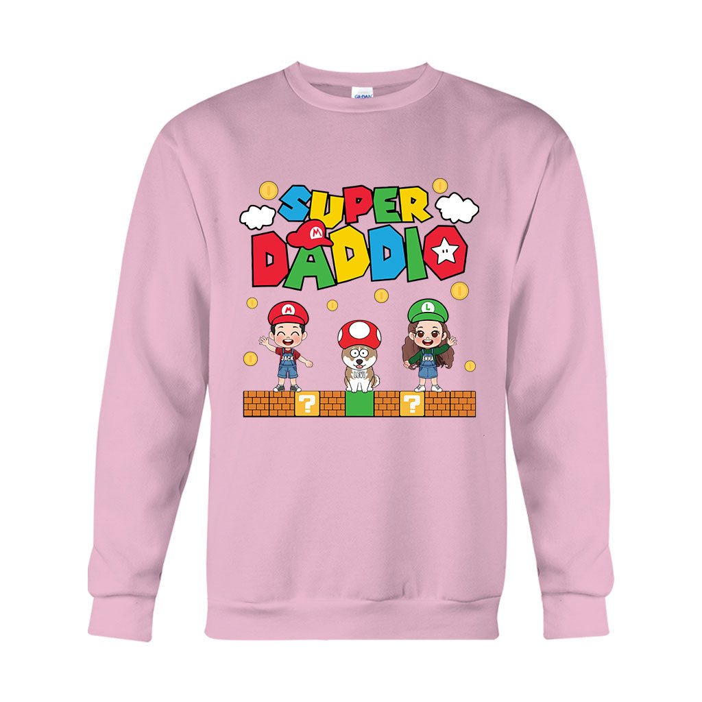 Personalized Super Daddio T-shirt & Hoodie Gift for Dad