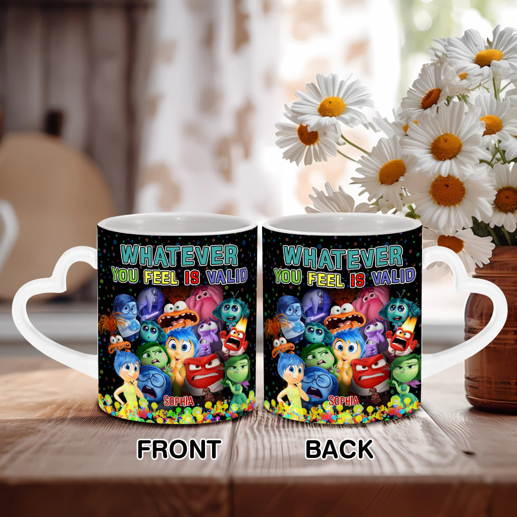 Personalized Heart Handle Mug Custom Name Gift for Loved Ones